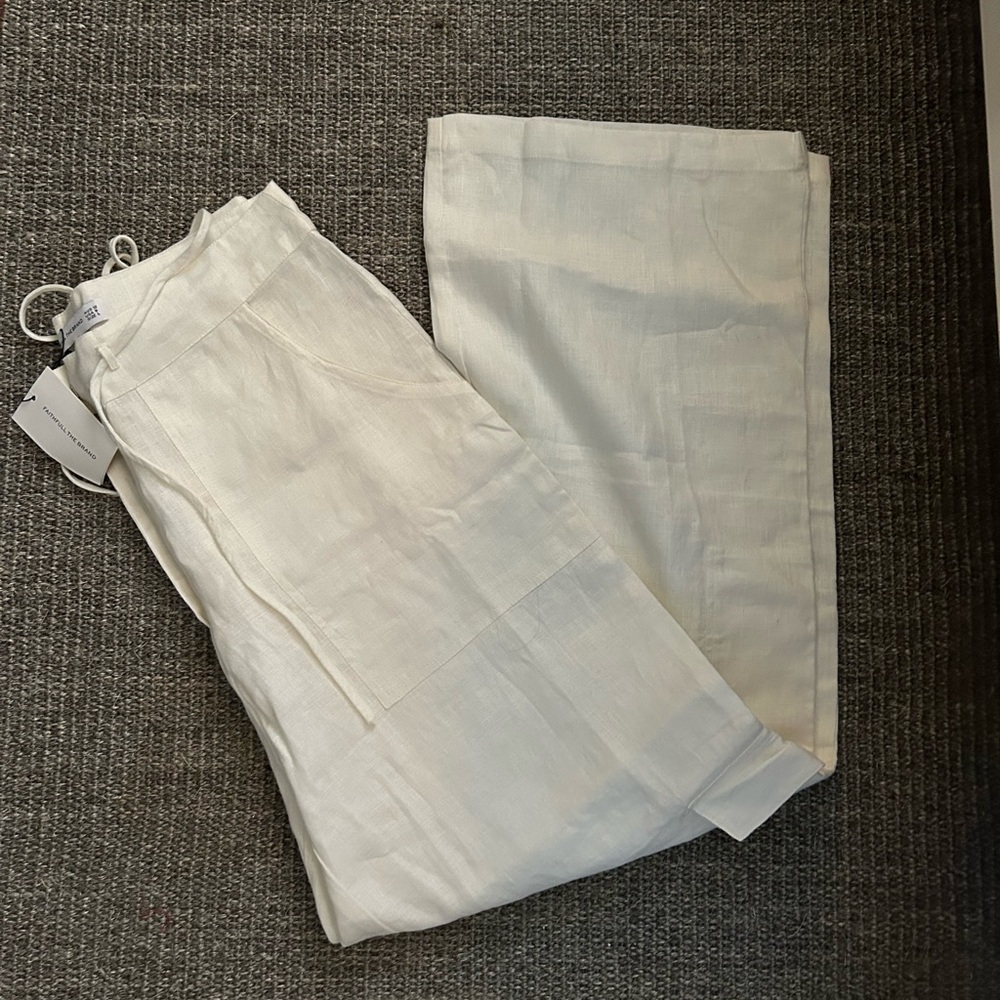 Faithfull the Brand cargo linen pants